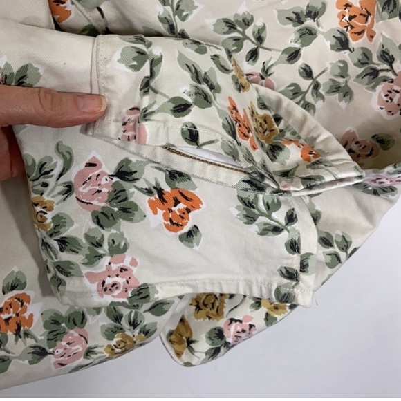 Citizens of Humanity Floral Print Jeans High Waist Retro Slim Roll Up Sz 31 - Picture 9 of 13